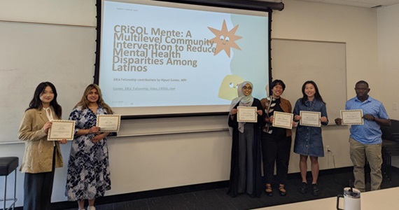 Six IDEA Fellows present at a Shared Leadership Team meeting